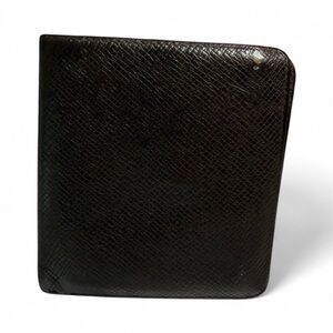 Louis Vuitton Bifold Wallet Brown Taiga Leather (Made in France) with Callouts